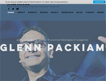 Tablet Screenshot of glennpackiam.com